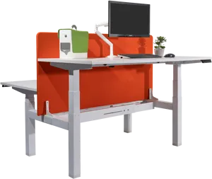 Modern Office Computer Desk Setup