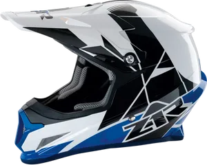 Modern Offroad Motorcycle Helmet Design PNG image