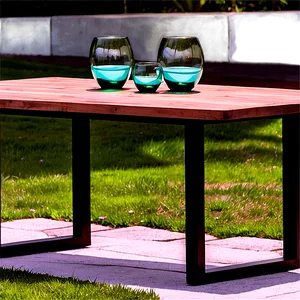 Modern Outdoor Table PNG Lwu