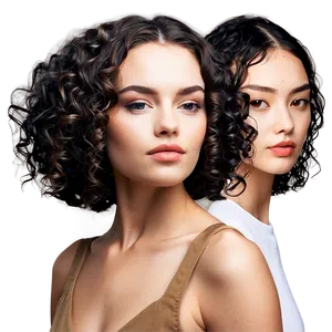 Modern Perm Hair Trends Png 06282024 PNG image