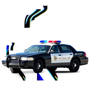 Modern Police Cruiser PNG Rud PNG