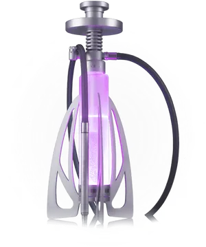 Modern Purple Hookah Design PNG image