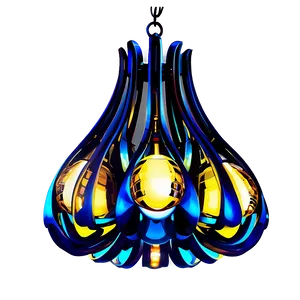 Modern Raindrop Chandelier PNG 06282024