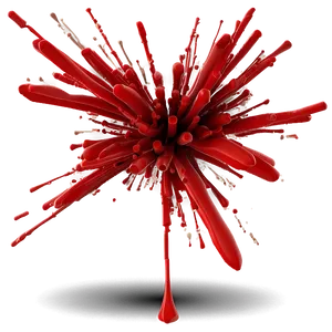 Modern Red Splash PNG Twe PNG