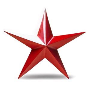 Modern Red Star PNG 10