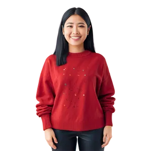 Modern Red Sweater Png 64 PNG image