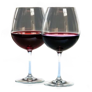 Modern Red Wine Glass PNG 06262024