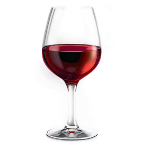 Modern Red Wine Glass PNG Eyl