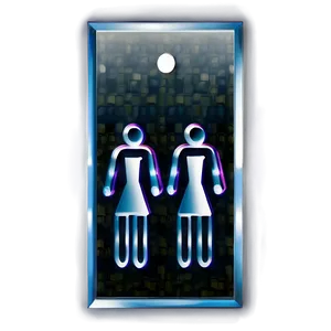 Modern Restroom Sign Png 06212024 PNG image