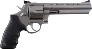 Modern Revolver Side View PNG