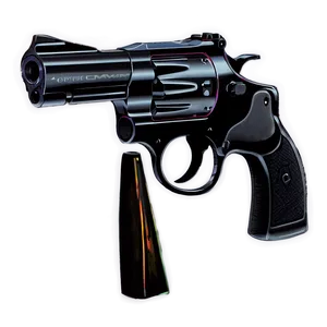 Modern Revolver Silhouette PNG Eve90