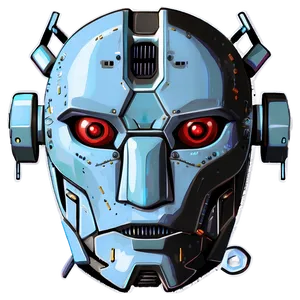 Modern Robot Head Art Png 66 PNG image