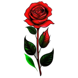 Modern Rose Tattoo Creation PNG 05252024 PNG