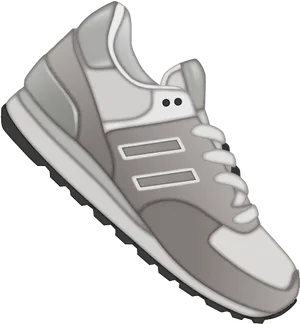 Modern Running Shoe Icon PNG
