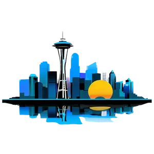 Modern Seattle Skyline Vector Png 35 PNG image