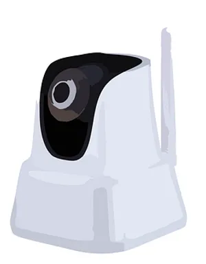 Modern Security Camera Illustration