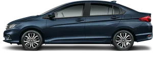 Modern Sedan Car Side View PNG image