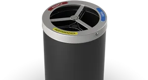 Modern Segregated Recycling Bin
