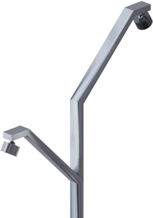 Modern Shower Support Bar Installation PNG image