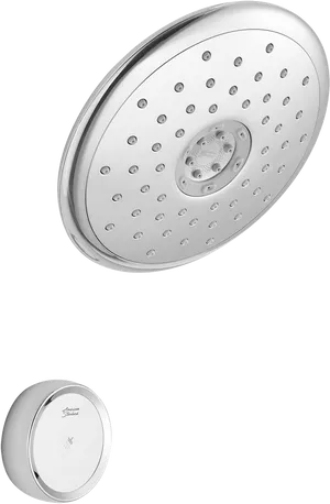 Modern Showerheadand Control Knob