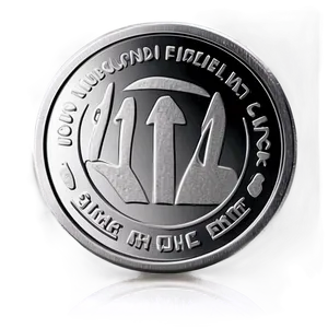 Modern Silver Coin Rendering Png 44 PNG image