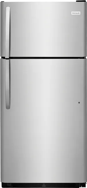 Modern Silver Fridge Freezer Unit PNG