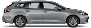 Modern Silver Hatchback Car PNG image