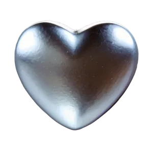 Modern Silver Heart PNG Oew19 PNG