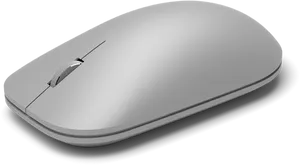 Modern Silver Wireless Mouse PNG image