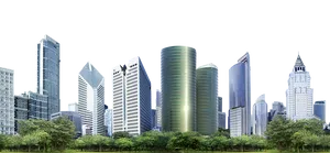 Modern_ Skyline_ Panorama PNG image