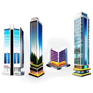 Modern Skyscraper Building PNG 29