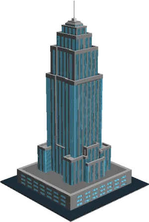 Modern Skyscraper Illustration PNG image