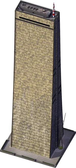Modern Skyscraper Isometric View