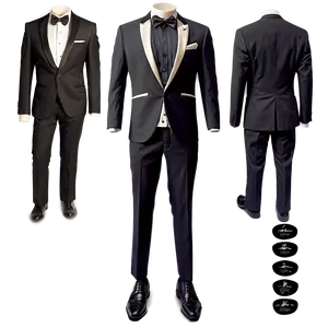 Modern Slim Fit Tuxedo PNG 96