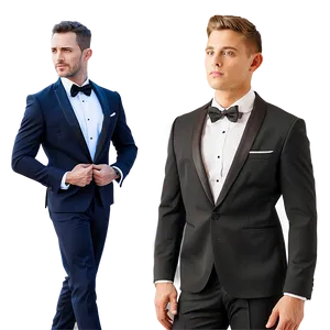 Modern Slim Fit Tuxedo PNG Gex