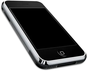 Modern Smartphone Black Design PNG image