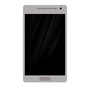 Modern Smartphone Black Screen PNG image