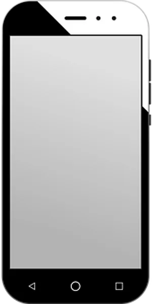 Modern Smartphone Blank Screen PNG image