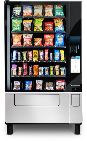 Modern Snack Vending Machine PNG image