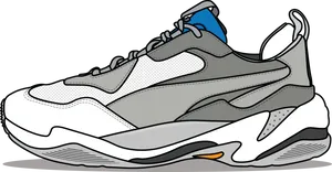 Modern Sneaker Design Thunder Element PNG