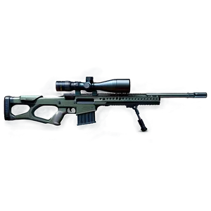 Modern Sniper Rifle Illustration Png Yyb20 PNG image