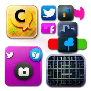Modern Social Media Icons PNG 62