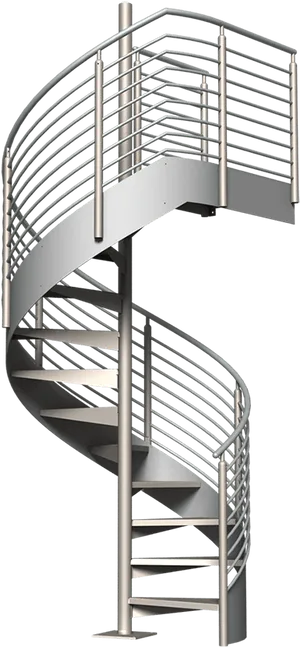 Modern Spiral Staircase Design PNG image