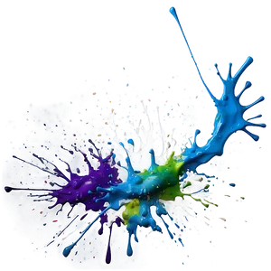Modern Splatter Paint Technique PNG Eac PNG