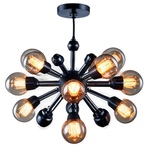 Modern Sputnik Chandelier PNG 24