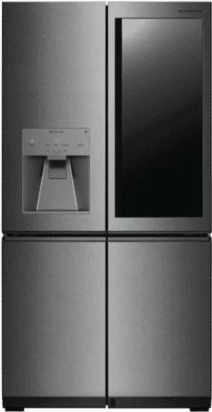 Modern Stainless Steel Refrigerator PNG image