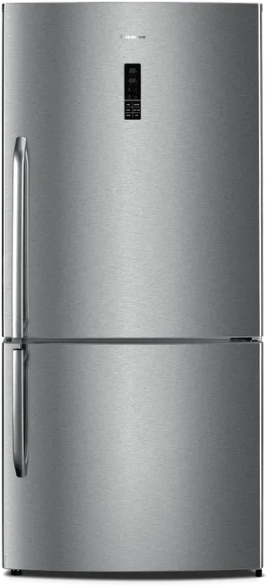 Modern Stainless Steel Refrigerator PNG