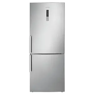 Modern Stainless Steel Refrigerator PNG image