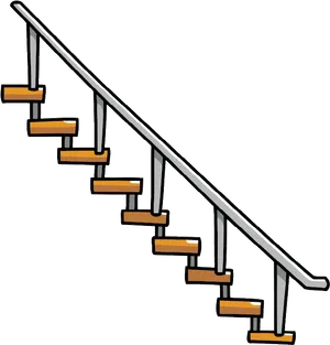 Modern Staircase Design Illustration PNG image