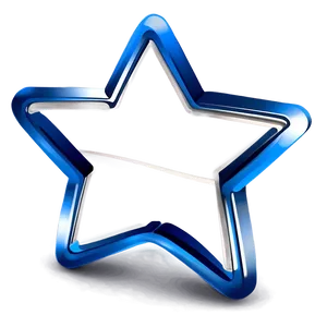 Modern Star Outline PNG 11